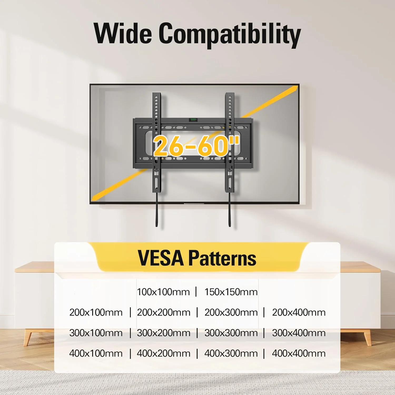 TV Mount Fixed for Most 26-60