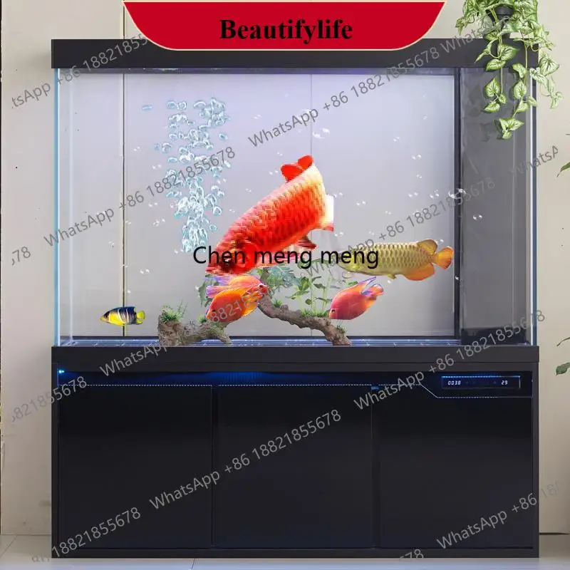 

C178 Large Shrimp Aquarium Fish Bowl Terrarium Goldfish Bowl Light Decoration Aquarium Equipment Floor Home Furniture Acquario