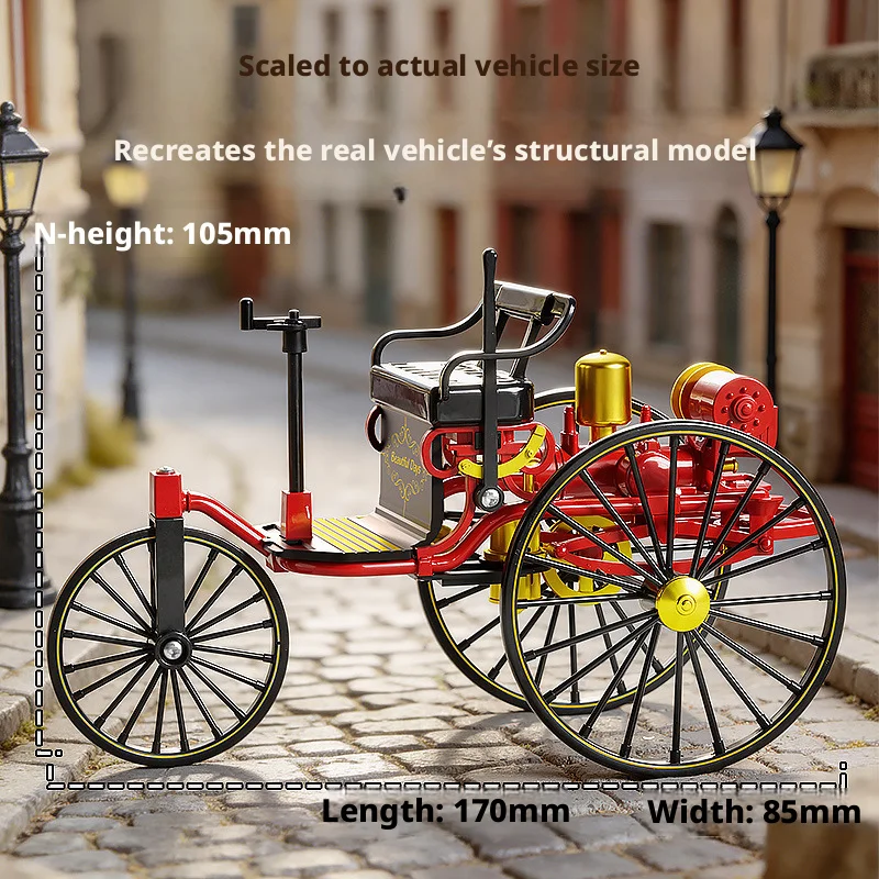 Replik-Modellbausatz für ein klassisches Auto-Armaturenbrett im Maßstab 1:10 für Tischdekoration, DIY-Montage, Geschenk für Erwachsene und Kinder – Detail 6