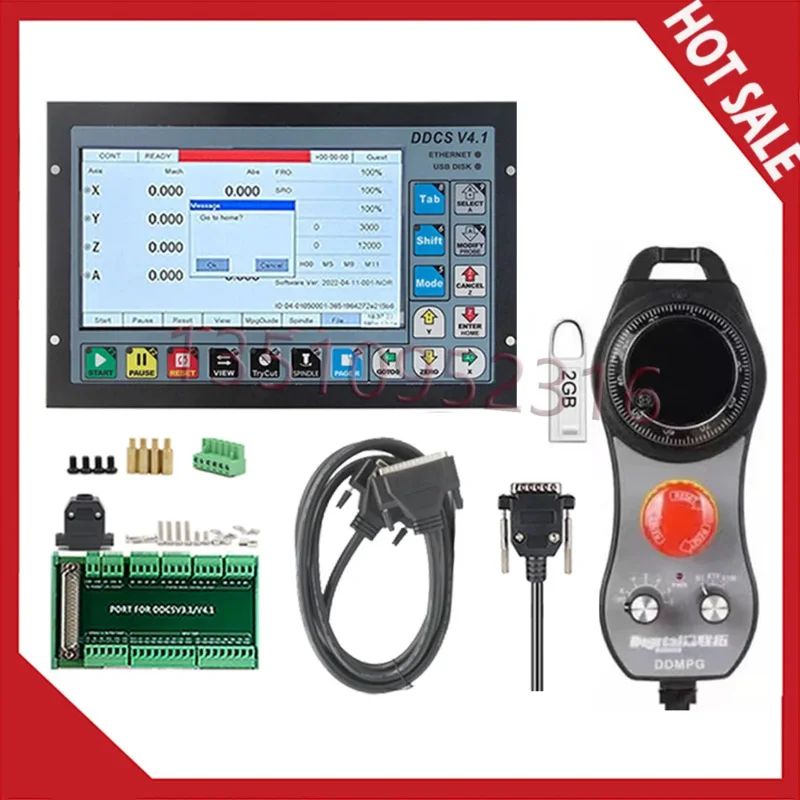 Ddcsv4.1 3- 4-Axis Independent Motion Controller With Handwheel Mpg For Cnc Engraving And Milling Machines