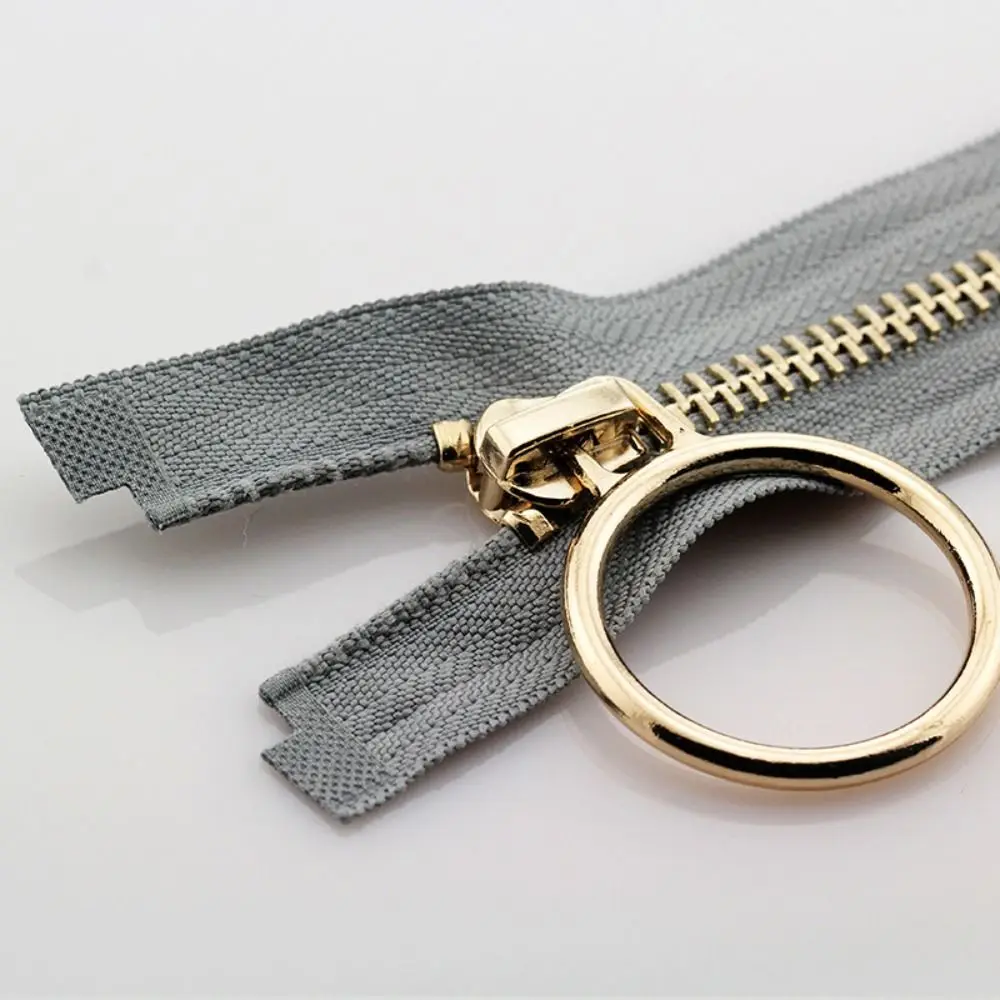 New 70/90cm Metal Zipper #5 Copper Zipper Teeth Jacket Long Zips Heavy Duty Open End Wide Zipper for Coats Jackets Sewing