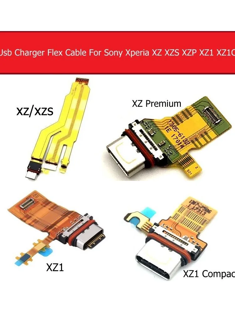 Płyta portu ładowania USB dla Sony Xperia XZ/ XZS/XZ Premium XZ1/XZ1 kompaktowa mini ładowarka gniazdo dokujące złącze moduł Flex Cable — zdjęcie 2