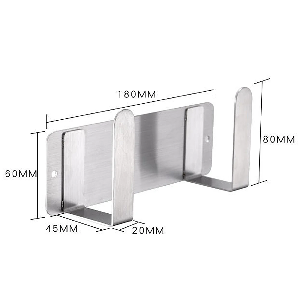 Wall Mount Pot Lid Holder Stainless Steel Vacuum Suction Rack No Drill Needed For Kitchen Cabinet Organize Pans Lids