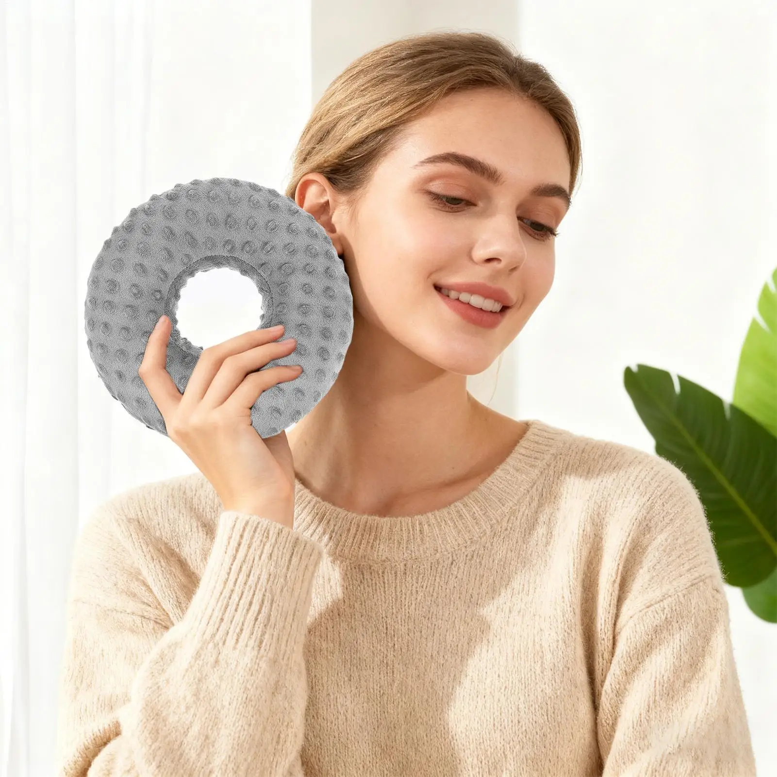 Ear Piercing Pillow Comfortable Soft Sleeping Relief Adults Donut Sleeping Earring Cushion For Care Recovery Resting Adults Men
