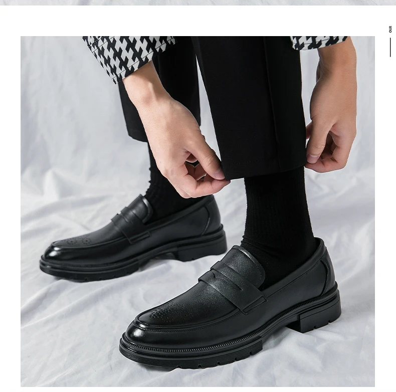 Zapatos Brogue clásicos para hombre, zapatos de cuero de tendencia para bodas y eventos sociales, zapatos de vestir de alta calidad para hombre, zapatos informales de negocios para hombre
