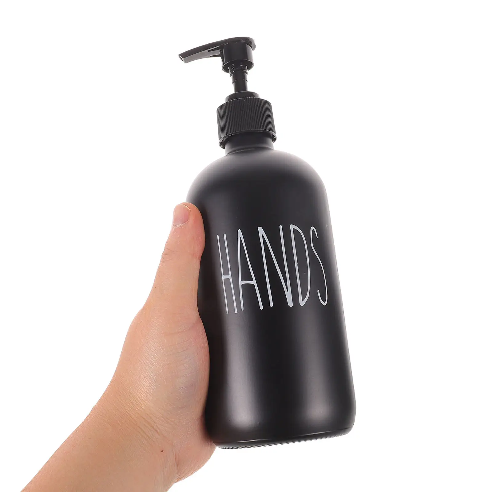 2Pcs Black Refillable Soap Dispenser Set Sleek Glass Hand Soap Bottle with Leakproof Pump for Bathroom Kitchen Sink Dish Liquid