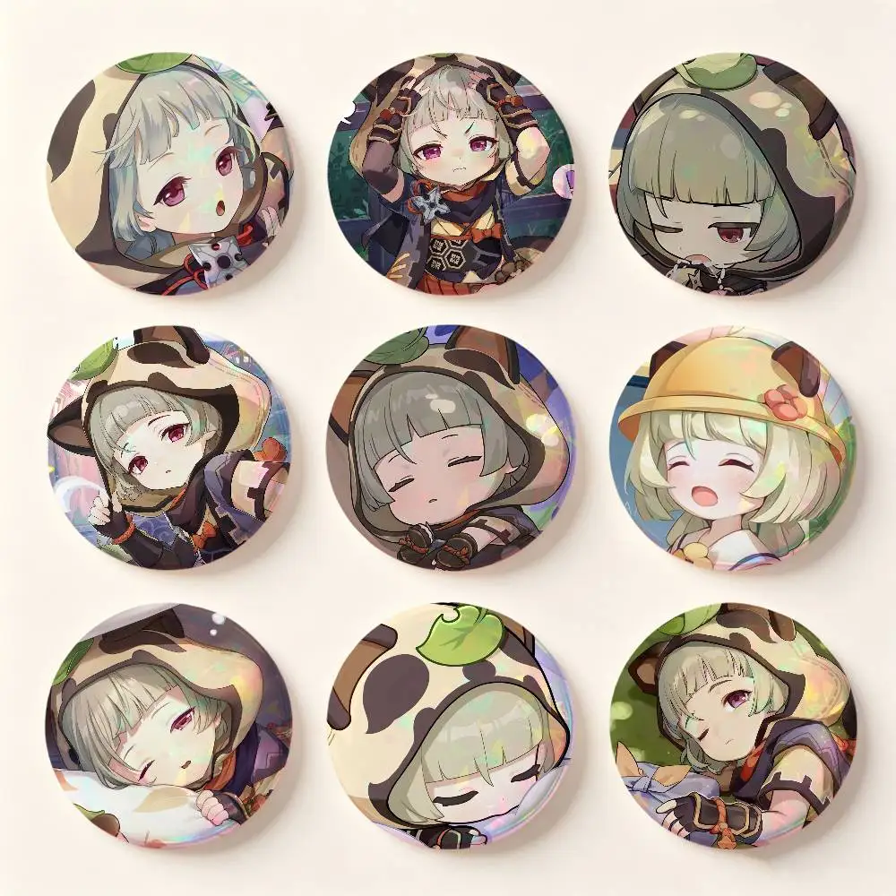 Sayu Genshin Impact Badges Button Round Creative Pin Brooch Badge Bag Decor Accessories Fans Collect Friends Gifts
