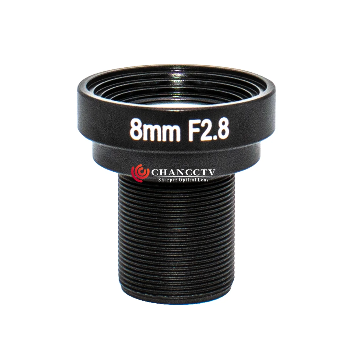

8MP 1/1.8" 8mm F2.8 M12 Low Distortion Lens HFOV 47 Degree Without IR Cut Filter