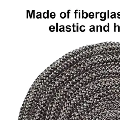 Stove Door Seal Rope for Wood Burning Stove 18/20mm Diameter 2m Length Fiberglass Fireproof Cord for Fireplace and Oven