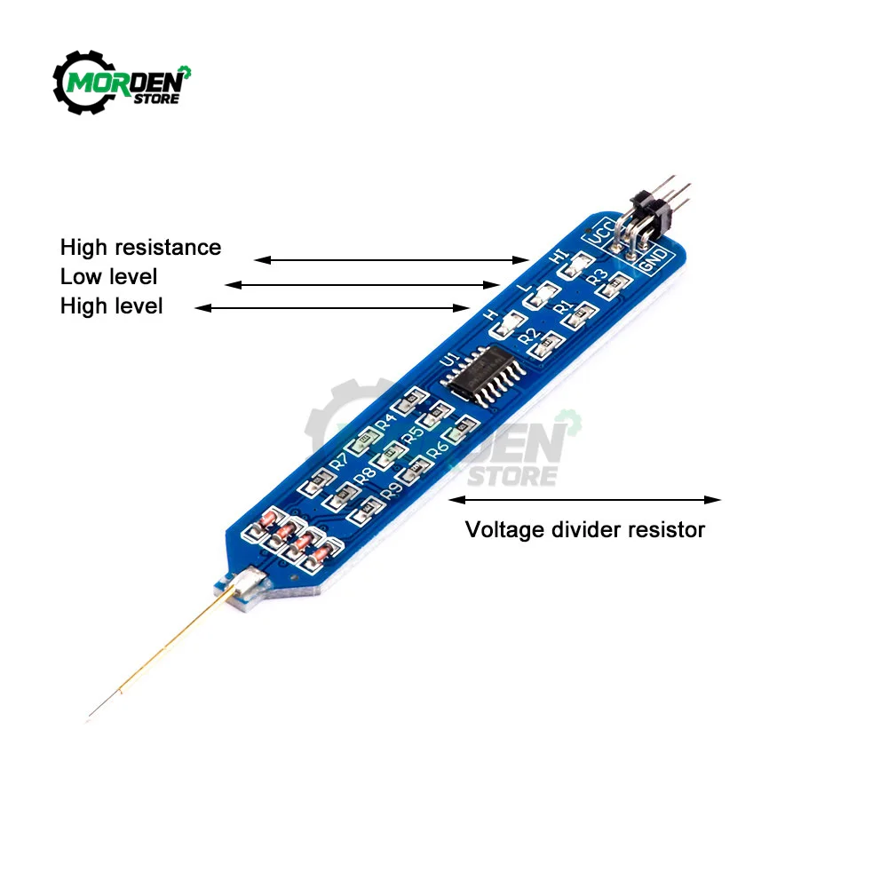 Level Tester Digital Circuit Debugger 5V 3.3V Logic Tester Pen Logic Pulser Analyzer Detecting Probe W/ Dupont Line Tool Supply