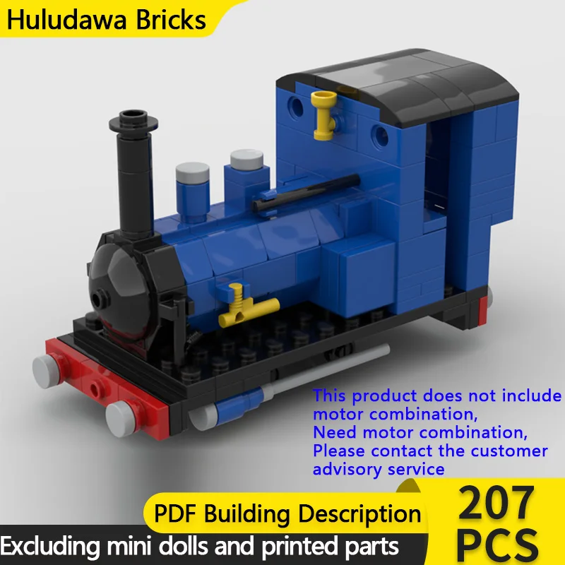 

City Car Model MOC Building Bricks Narrow Gauge Steam Locomotive Modular Technology Children Holiday Gifts Assemble Toys Suit