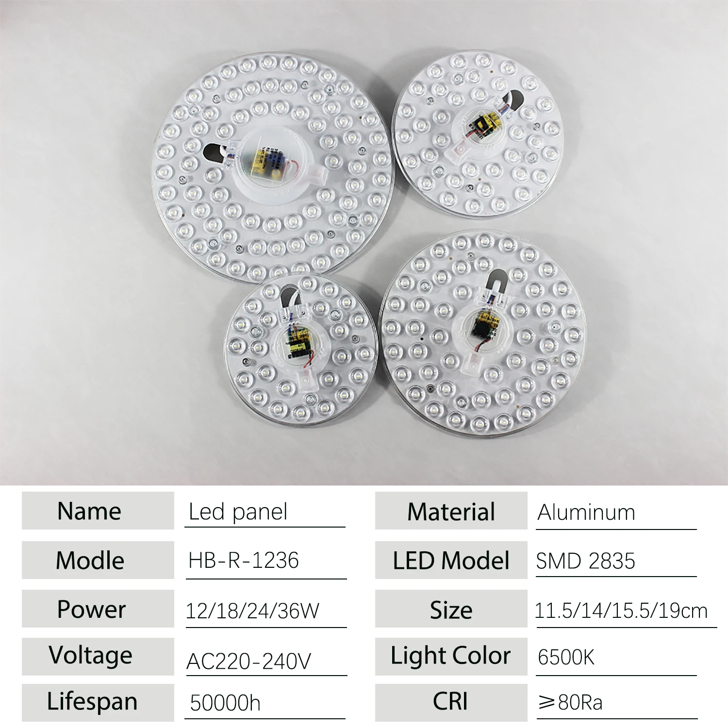 寝室用の丸い調光可能なLEDパネル,天井ランプの交換,LEDモジュール,ライトボード,12w,18w,24w,36w,220v