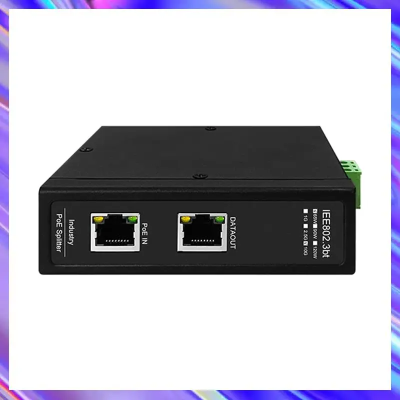 

Промышленный разветвитель POE 10Gbe, изоляция порта, дополнительные выходы, 60 Вт, 6 кВ, защита от перенапряжения, выходы постоянного тока, 24 В