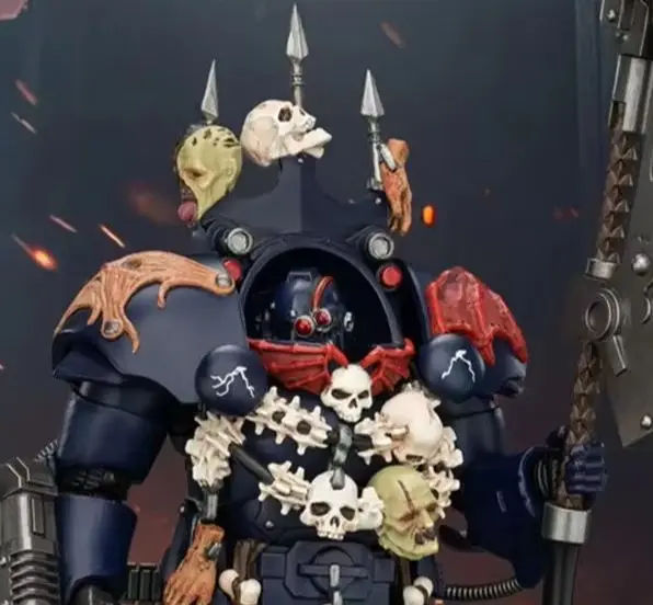 【MT】H14.2cm JOYTOY Warhammer 40K Night Lords Legion Praetor in Tartaros Terminator Armor PVC 1/18 Action Figure