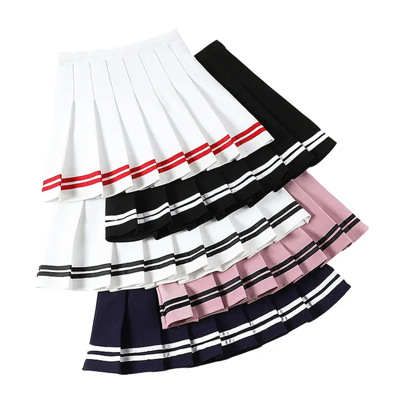 

Korean Style Sexy Skirt Pleated Tennis Womens Athletic Golf Sport Outfits Workout Running Mini Harajuku Skirt