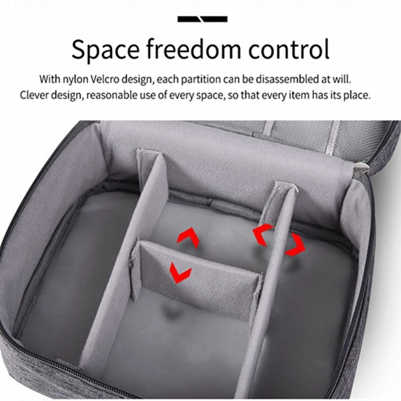 Versatile Digital Storage Bag Cable Organizer & Cord Protector Ideal for Seamless Cable Management Ultimate Cord Management Bag