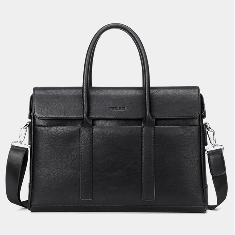 Sac à Main de Luxe en Cuir group pour Homme, Étui à Bombes, Sacoche de Bureau de Grande Capacité, pour Ordinateur Portable d'Affaires