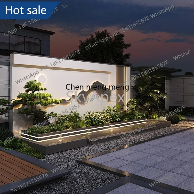

M02 Stainless Steel Outdoor Water Curtain Screen Partition Durable Rustproof Safe Metal Fish Pond Fence For Garden Landscaping