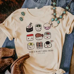 Sushi Tee women funny t-shirts female comic harajuku Japanese clothes