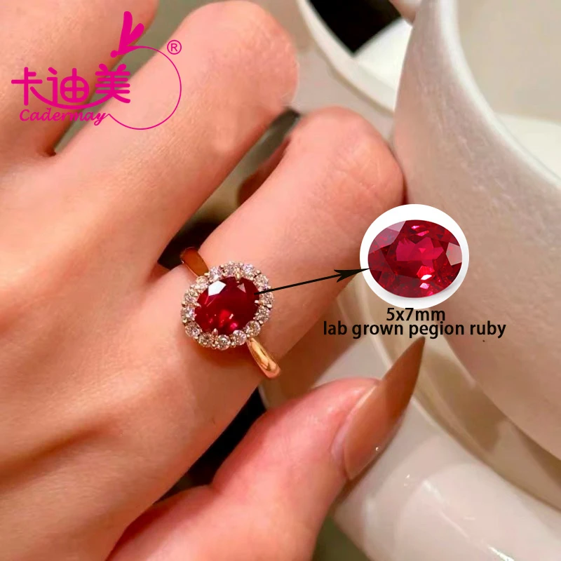 Paraiba Color Silver 925 Lab Grown Sapphire Ruby Rings D VVS Moissanite Ring For Women Jewelry