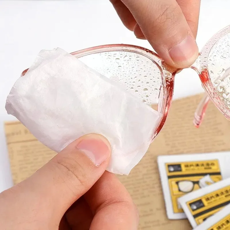 Glasses Cleaning Cloth Women Men High Quality Disposable Anti-Fog Cleaner Wet Wipes Independent Packaging Screen Cleaning Wipes