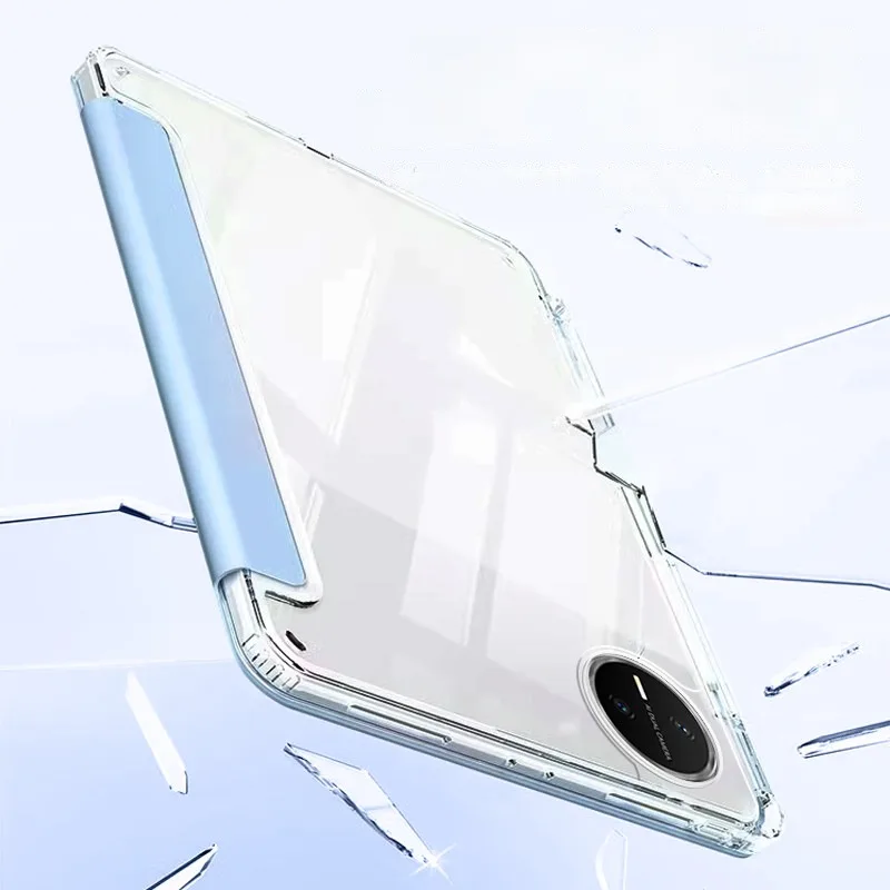 Fotografia 5: Capa Inteligente para Huawei MatePad Mini 8.8 polegadas 2025 com Suporte Dobrável Magnético e Traseira de Acrílico - MLR-AL00/MLR-AL10 - Capa para Tablet de 8.8 polegadas
