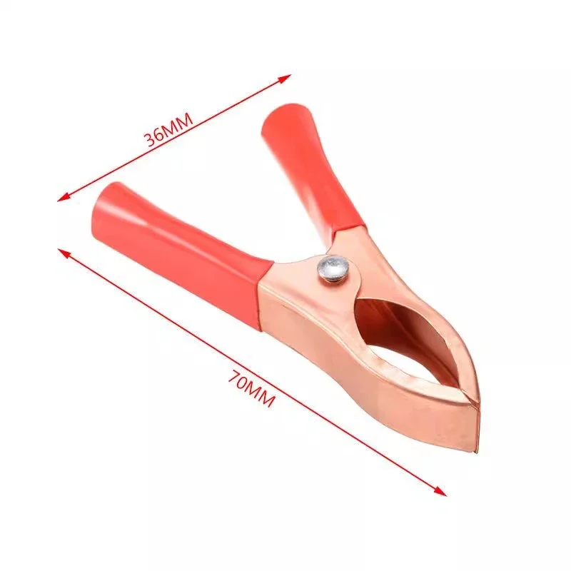 10Pcs 70mm Crocodile Clamp with Spring,  30A Car Alligator Clips Electrical Battery Clamp Test Lead Clips