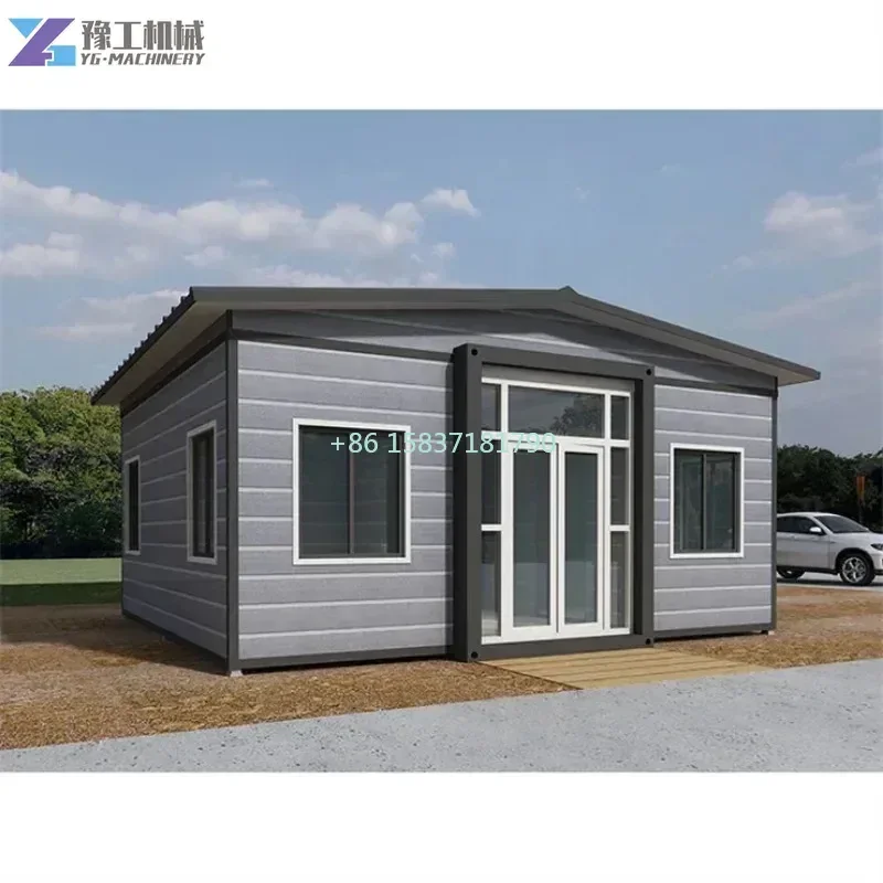 Customizable Folding House Expandable Container House Portable Mobile Home 3 Rooms Kitchen Bathroom Small Families Garden House