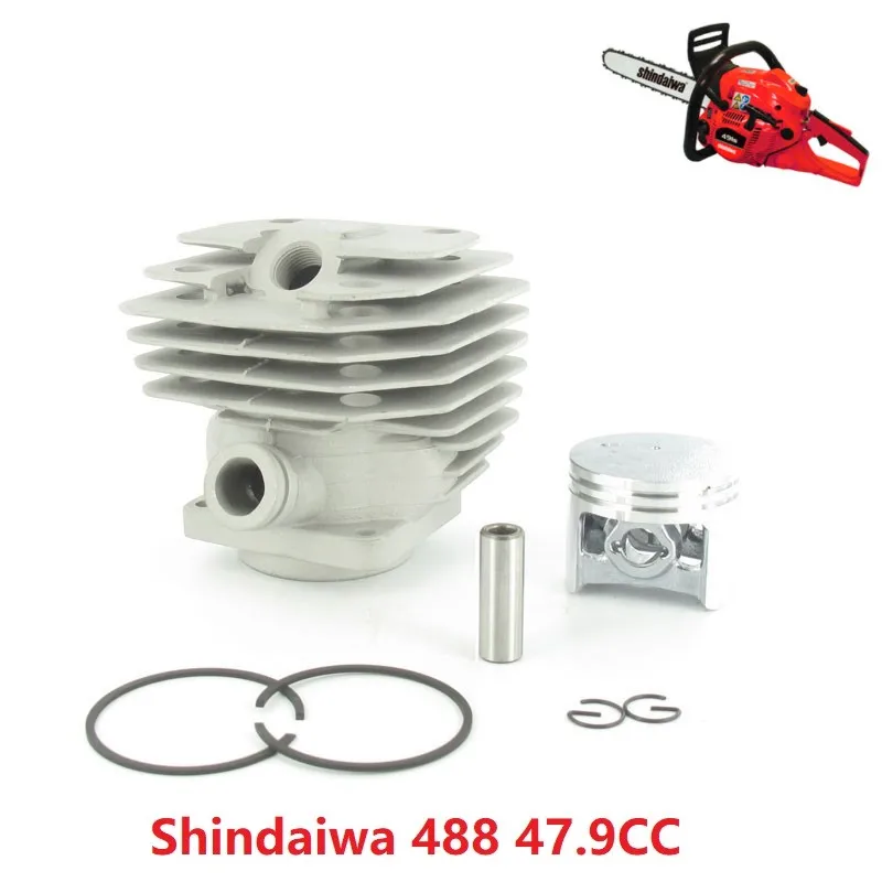 Heavy Duty 48CC Cylinder kit OEM 43mm for Yamabiko Shindaiwa 488 47.9CC chainsaw zylinder assy piston rings pin clip 22157-12110