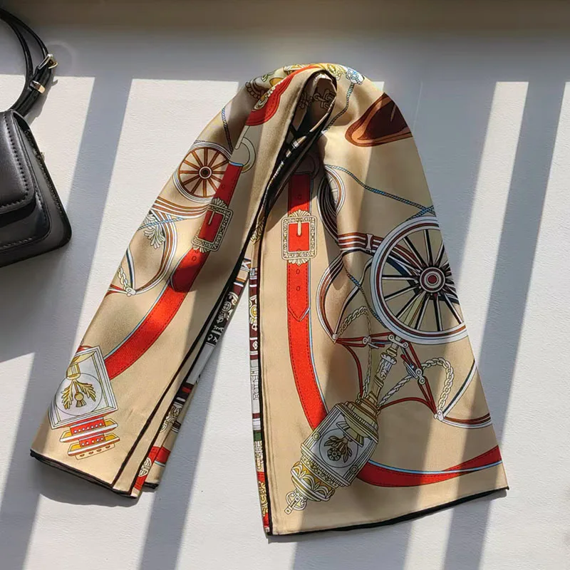 Large Square 100% Silk Scarf Shawl Fashion Prints Womens Spring Fashion Silk Neckerchief Necktie 35\