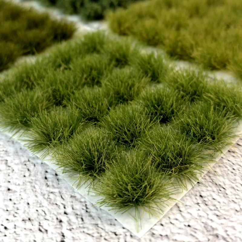DIY manuelle Sandtischmodell Landschaft Ort Requisiten 20PCS Modell Graspulver mit Kleber zurück Miniaturen Miniaturhaus
