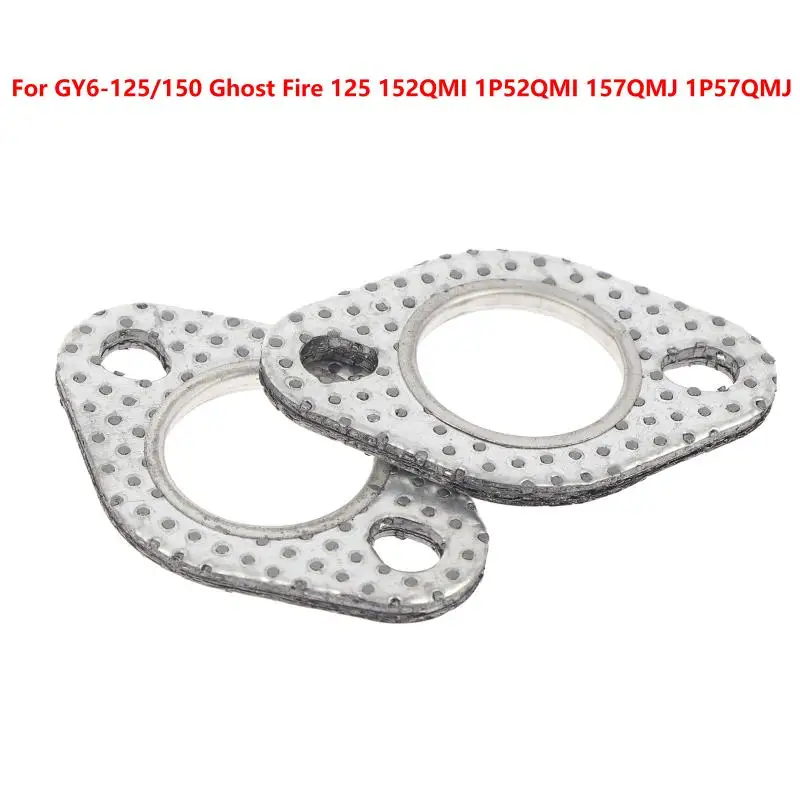 1/2Pcs Exhaust Manifold Gasket Perfect For GY6 125 150 Scooter ATV Engine Repair