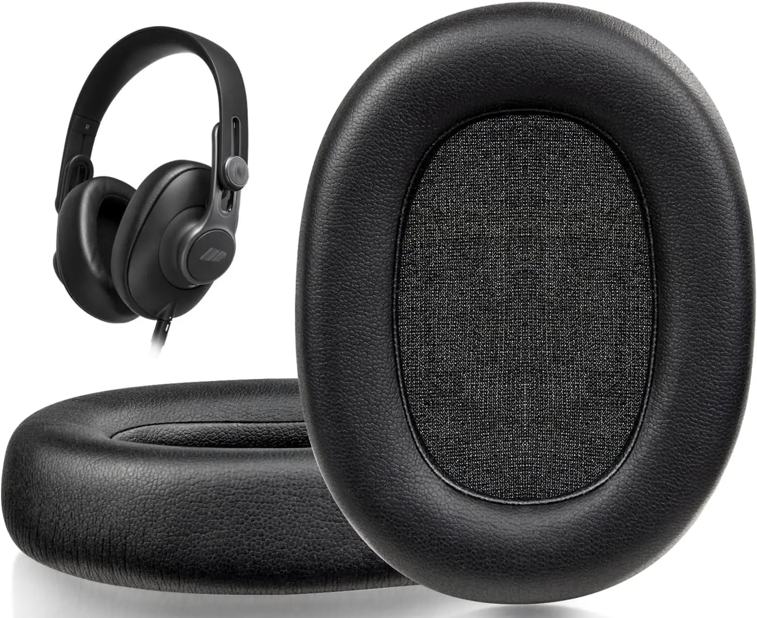Protein Leather Earpads Replacement for AKG Pro Audio K361, K361BT, K371, K371BT Headphones, Ear Pads Cushions with High-Density