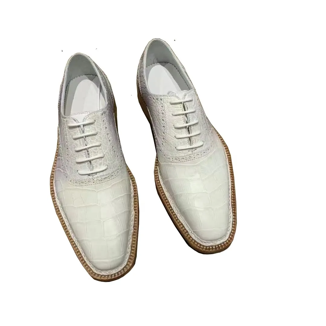yinshang new men dress shoes male crocodile shoes wedding business shoes