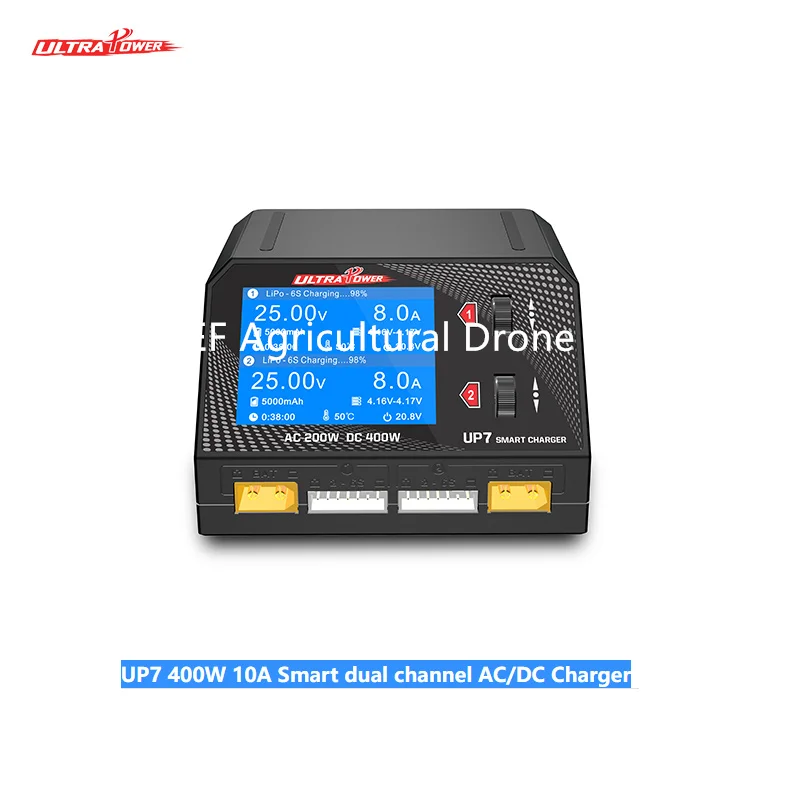 

ULTRA POWER NEW UP7 400W 10A Smart dual channel AC/DC Charger Channel Battery Balance Charger Discharger