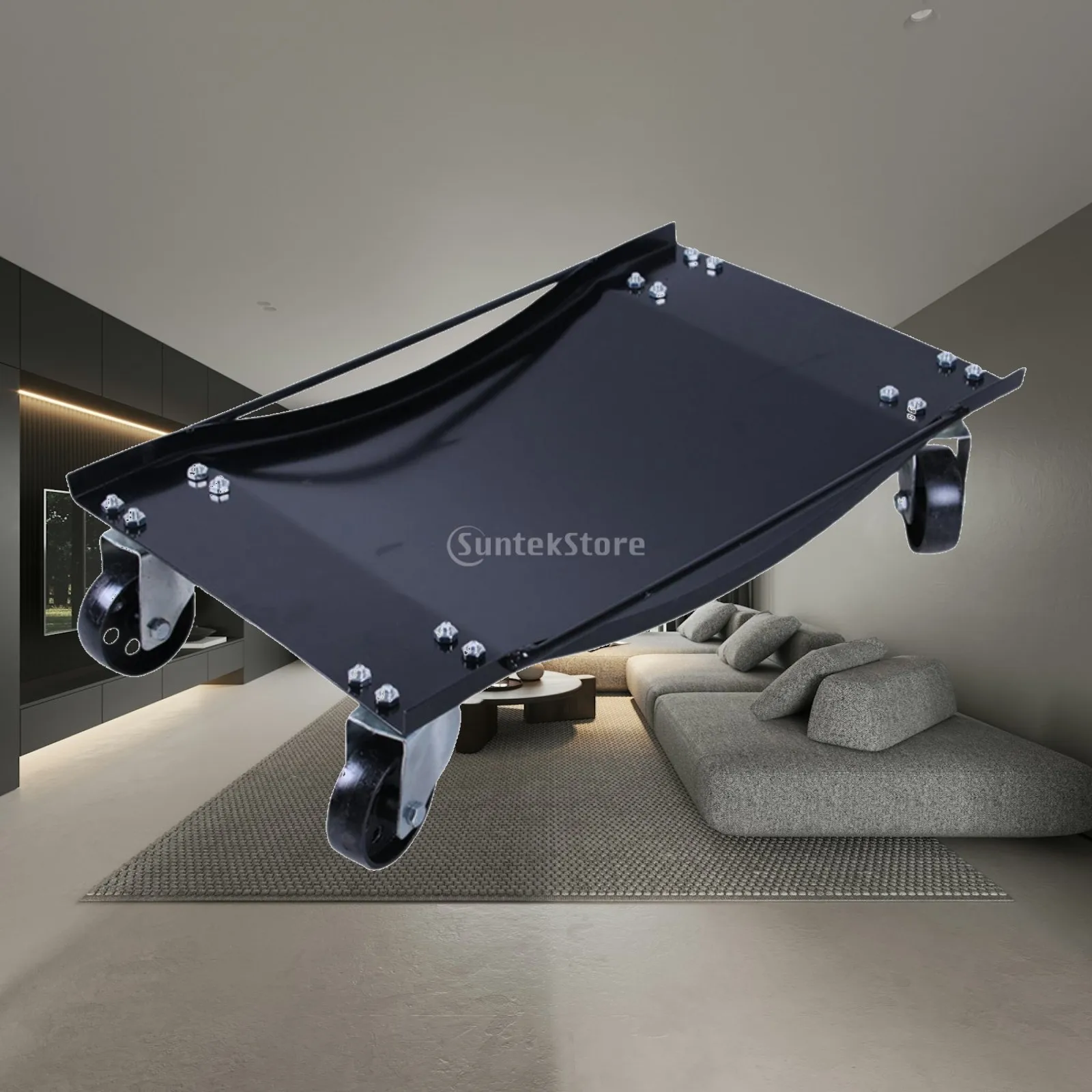 Foldable Car Moving Dolly with 1000LBS Load Capacity Steel Wheel Skates for Auto Repair and Workshop