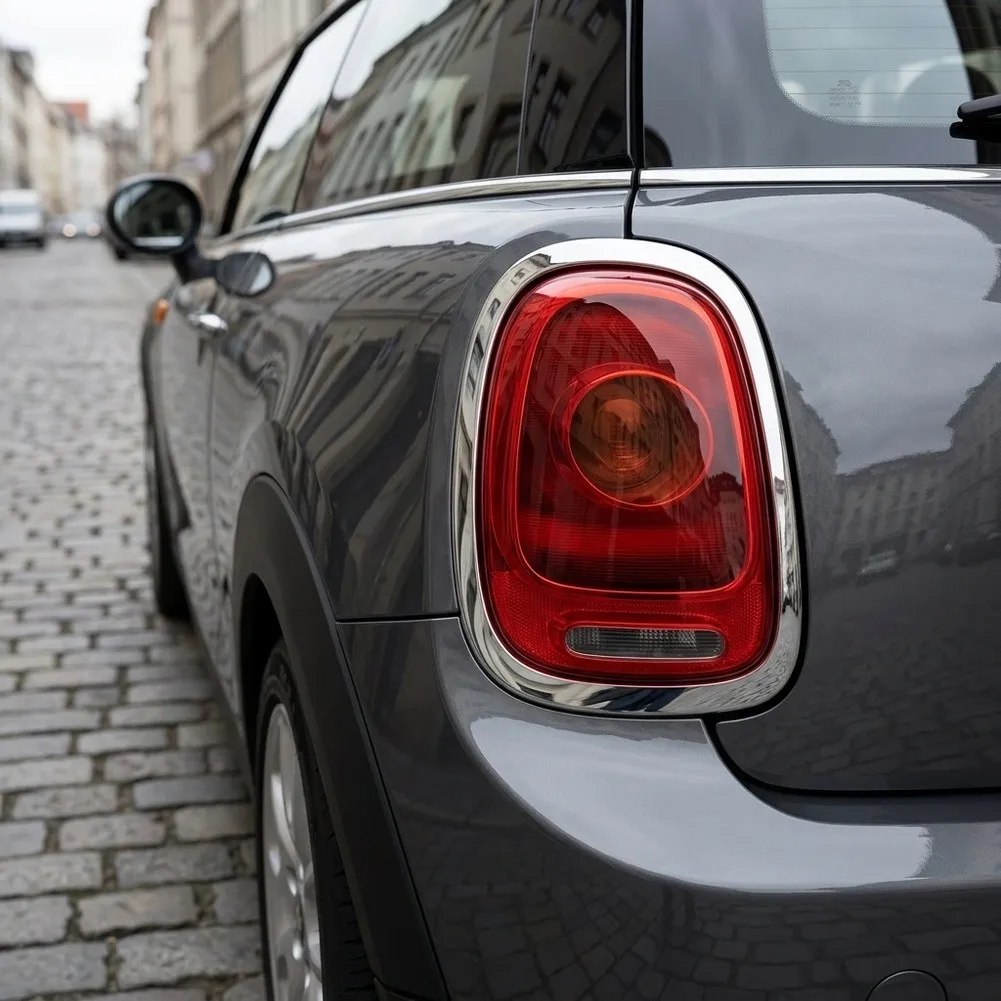 Car Modification Size As Shown In The Figure Chrome Taillight Trim Car Taillight Frame Quick Installation Stylish Design