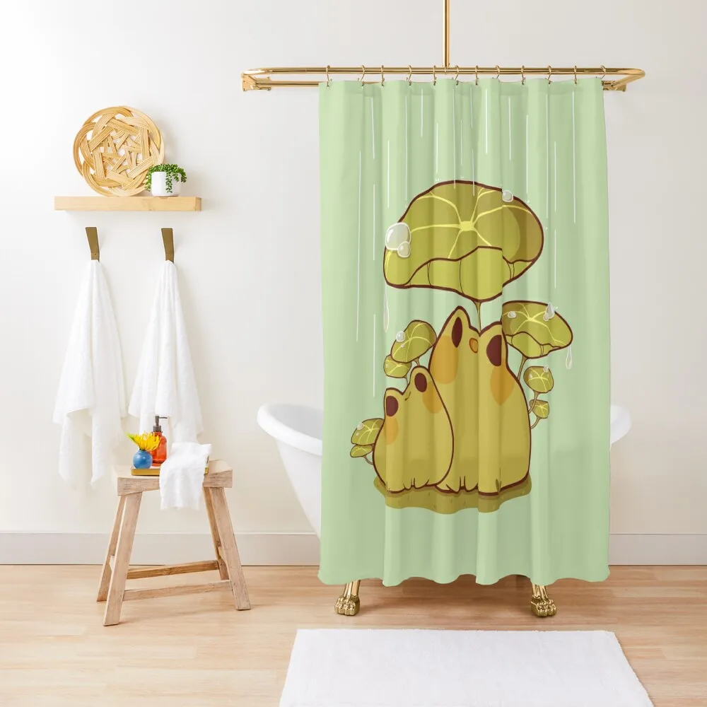 

Froggies together in the rain Shower Curtain Modern Accessory Bathrooms Shower Set For Bathroom Shower Set Curtain