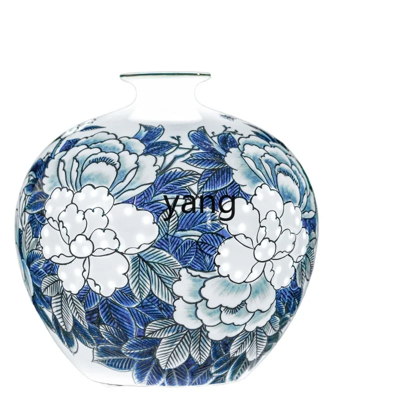 

TGF Jingdezhen ceramic vase master hand-painted blue and white porcelain vase pomegranate vase
