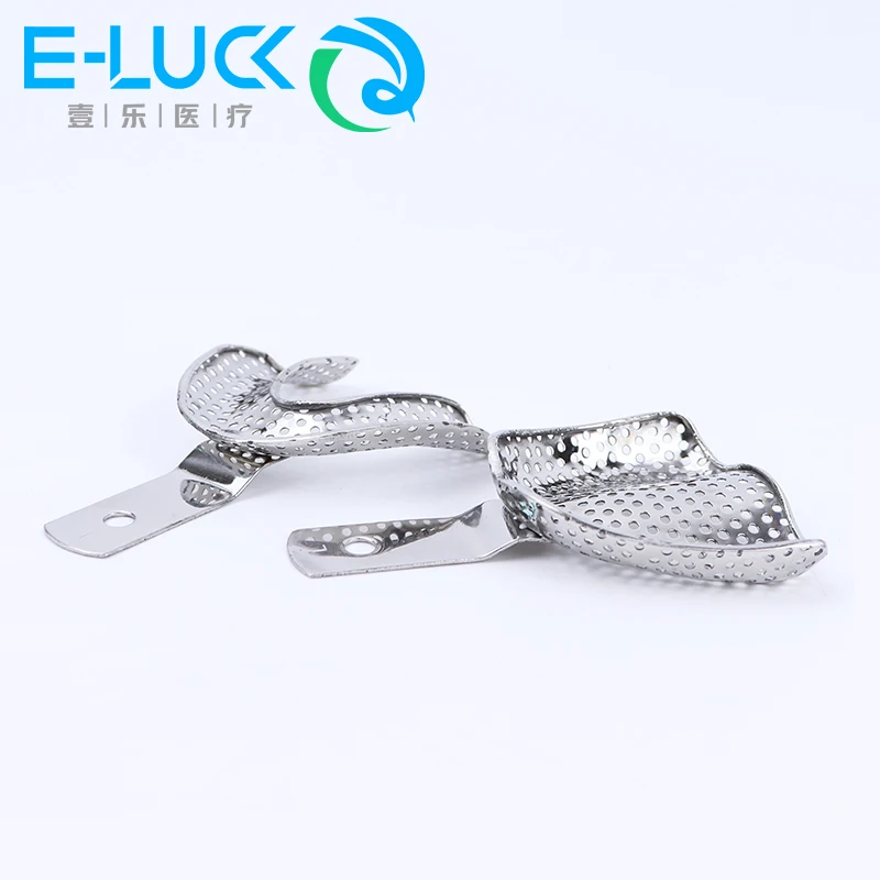 6Pcs Dental Impression Tray Edelstahl Eindruck Trays Autoklavierbar Zähne Tablett Zähne Halter Zahnarzt Werkzeuge