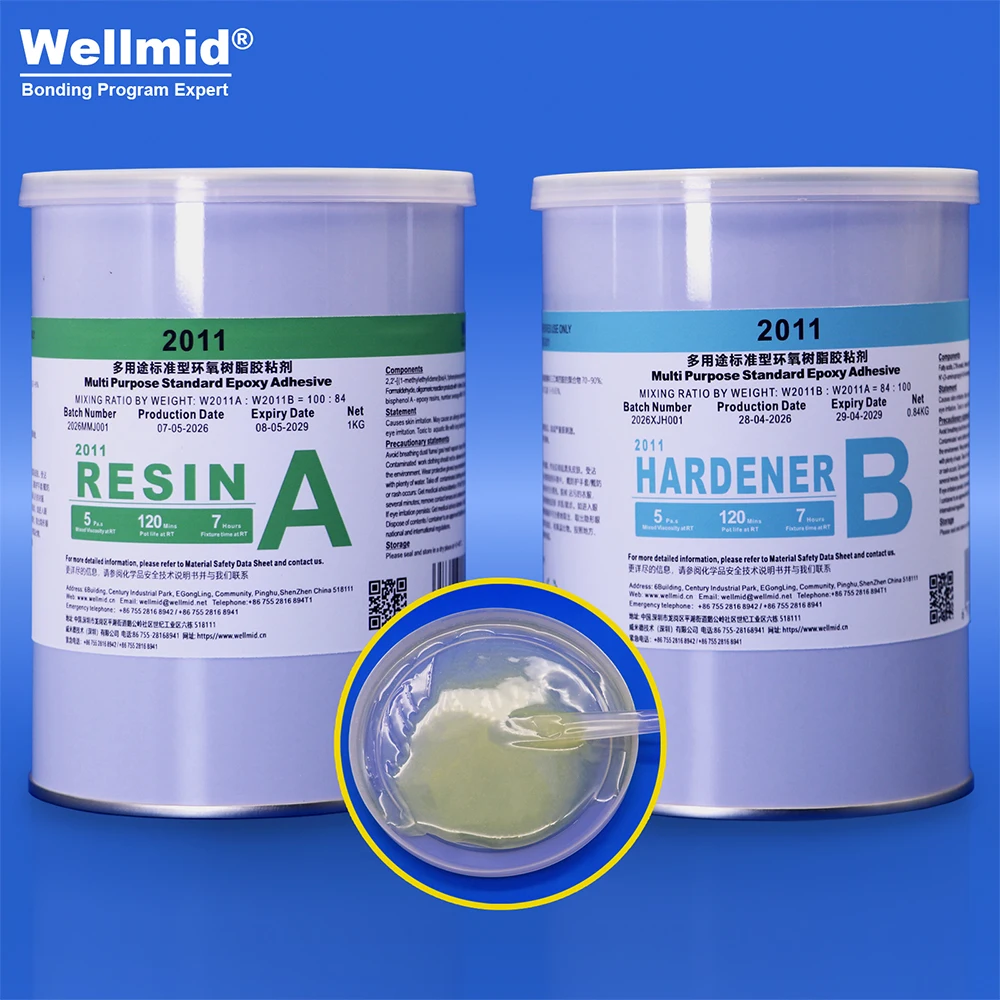 Light Yellow Epoxy Adhesive 90℃ Heat‑Resistant Low Viscosity for Electronic Parts Potting PCB Semiconductor Power Modules