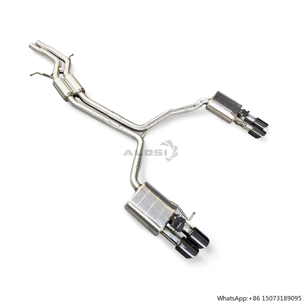

Valve Exhaust for S5 3.0T 2009-2015 High Performance Exhaust with Valve Control for Four Outlet Pointed Exhaust