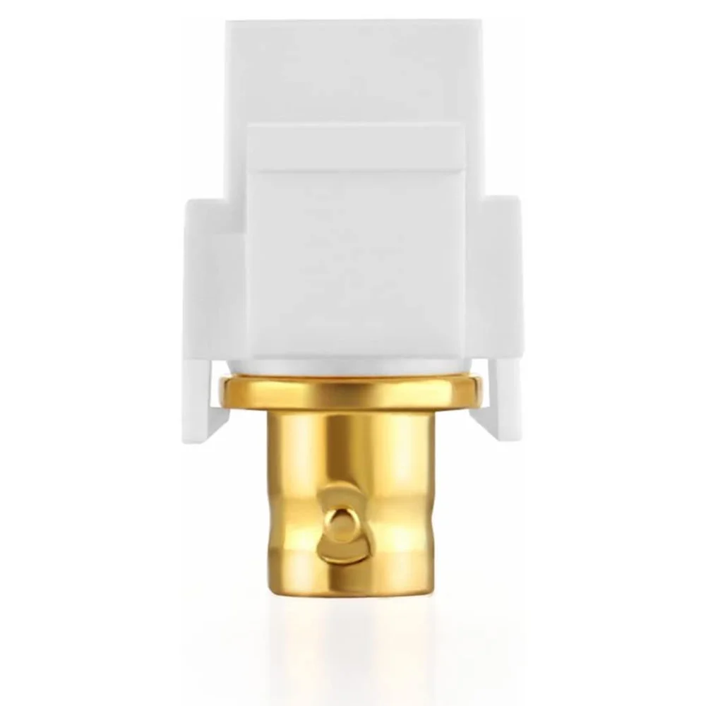 AED7-BNC Keystone Jack Insert For BNC Cables Wall Jack, BNC Insert, F/F SDI Keystone Cable Jack Adapter With TV Jack
