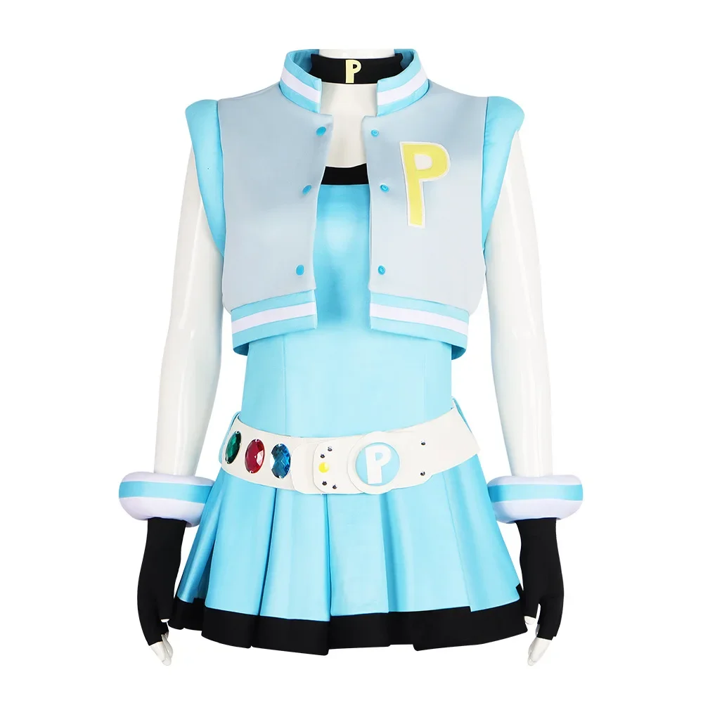 The Powerpuff Girls cosplay costume, hairy flower cosplay uniform, cosplay Halloween stage performance costume