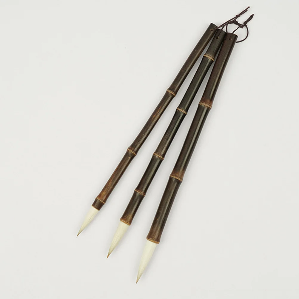 Pinceles de caligrafía para adultos, bolígrafos de pelo de lobo para práctica de estudiante, pincel de pintura chino suave, pincel de dibujo, bolígrafo para adultos, fácil almacenamiento
