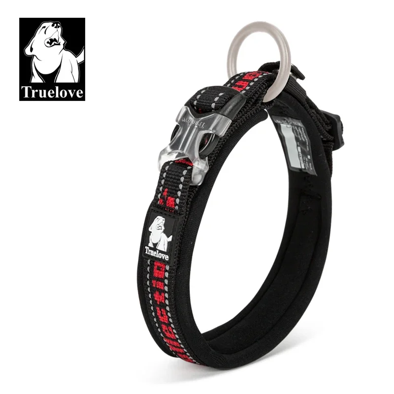 Truelove Pet Dog Collar Nylon  and Reflective Materials Widened and Comfortable Version Suitable for Dogs of All Sizes TLC50121