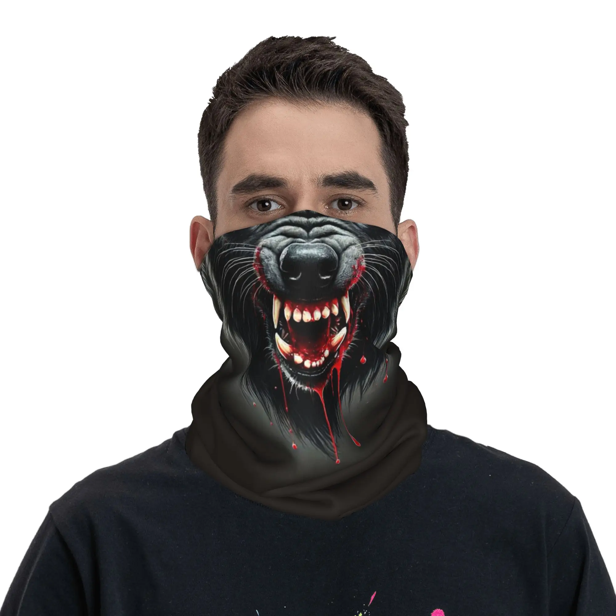 

Werewolf Moon Bandana Neck Gaiter Printed Wrap Scarf Headwear Outdoor Sports Unisex Adult Winter
