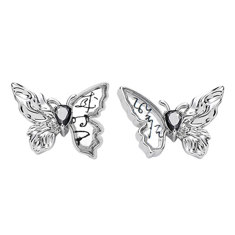 Eetit-pendientes de tuerca de mariposa de vidrio acrílico para mujer, joyería de cobre personalizada Popular, regalo de Gala, 2023