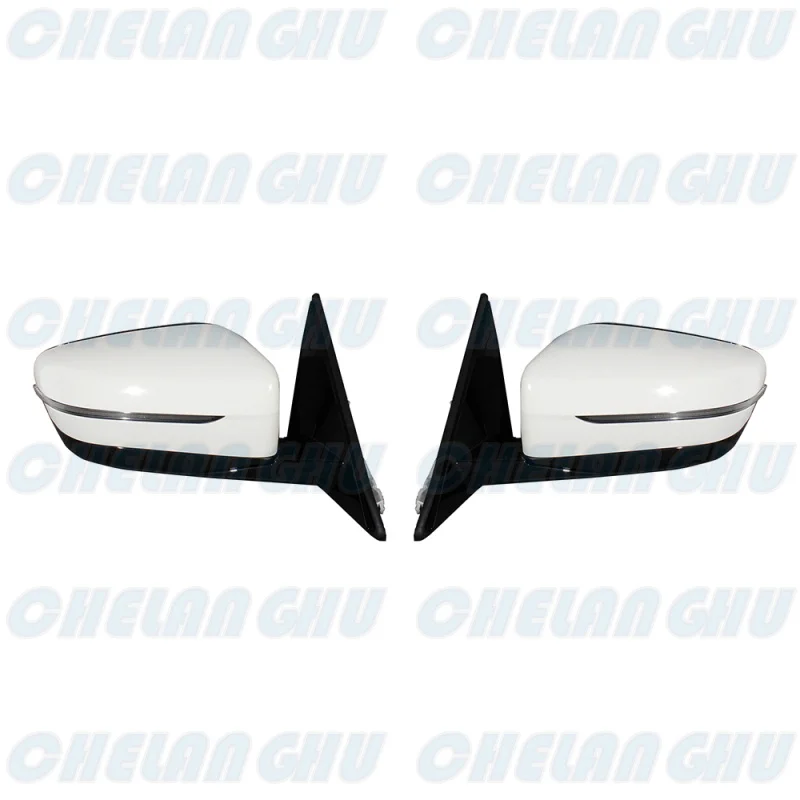 For BMW G20 G28 320i 330i 2019 2020 2021 2022 2023 1 Pair 5 Pins White Painted Power Adjust Auto Fold Memory Mirror Assembly