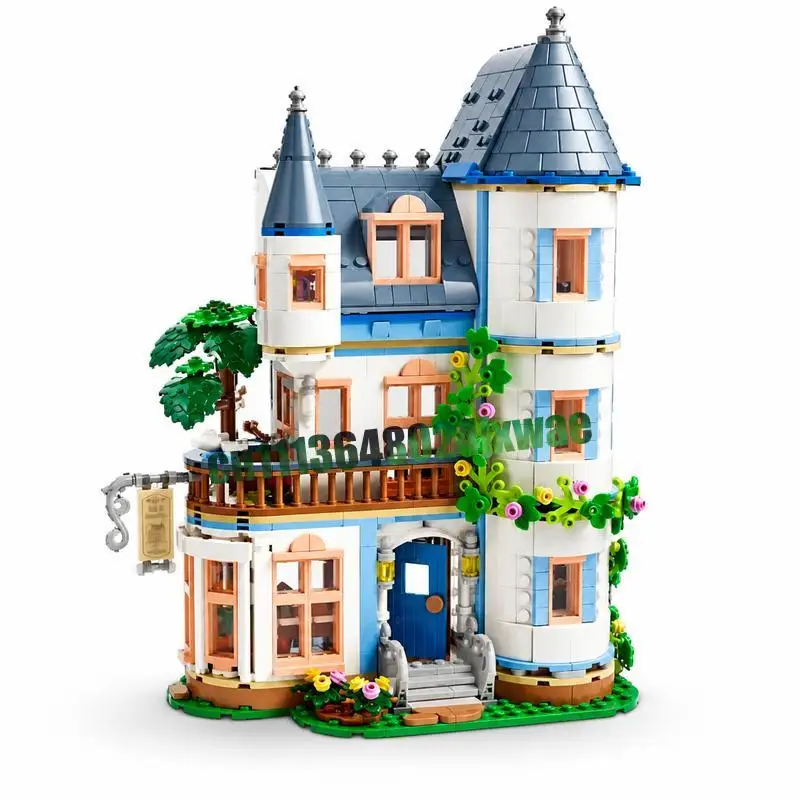 1311 Parts Castle Bed And Breakfast MOC Model Custom Puzzle Architecture DIY Assembly Educational Building Blocks Display Gift